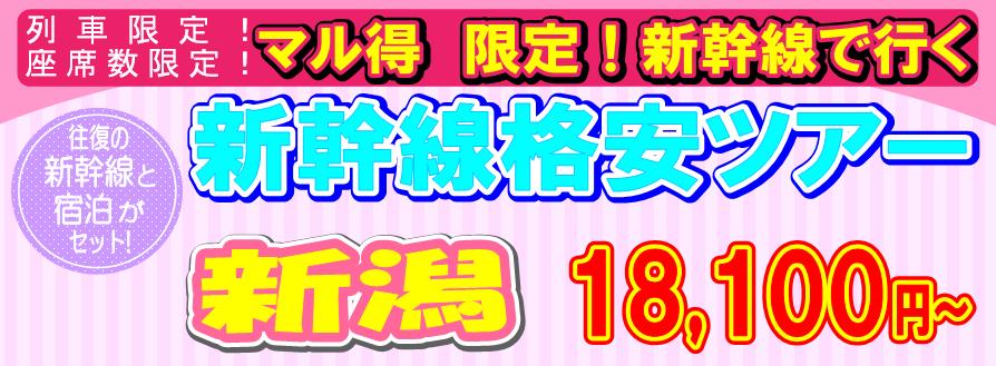 新潟格安新幹線ツアー